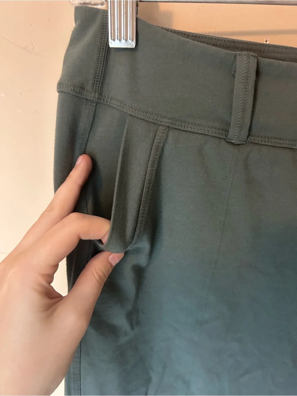 Frank & Eileen Billion Dollar Cropped Pants Size M Evergreen